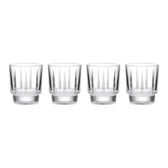 Estate Crystal Double Old-Fashioned Glasses, Set of 4