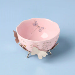 Butterfly Meadow Bowl with Stand
