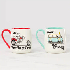 Peanuts Mugs Groovy-Feeling Free, Set of 2