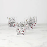 Make Merry Double Old-Fashioned Glasses, Set of 4