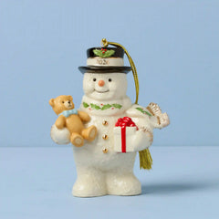 2026 Snowman with Teddy Bear Ornament