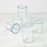 24 Seven Turquoise Medium Tumblers, Set of 6