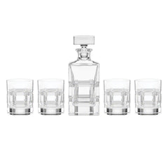 Hudson Crystal 5-Piece Whiskey Set