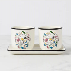 Chef Snoopy Herb Pots, Set Of 3