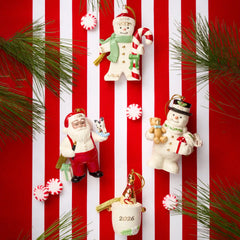 2026 Gingerbread with Candy Cane Ornament
