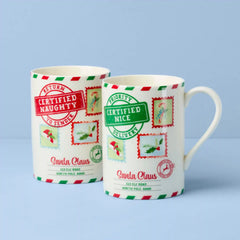 Holiday Naughty & Nice 2-Piece Mug Set
