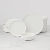 24 Seven White 18-Piece Dinnerware Set