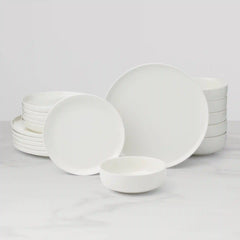 24 Seven White 18-Piece Dinnerware Set