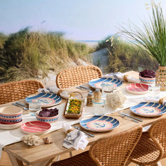24 Seven Melamine Aweigh We Go 24-Piece Dinnerware Set