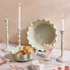 Nera Light Green Medium Candle Holder