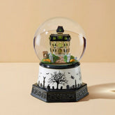 Haunted Village Lit Water Globe