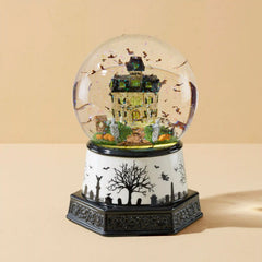 Haunted Village Lit Water Globe