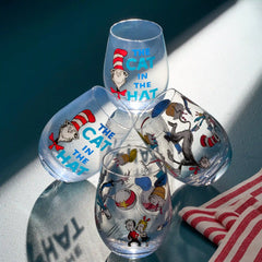 Cat In The Hat Tumblers, Set of 4