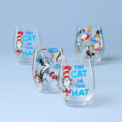Cat In The Hat Tumblers, Set of 4