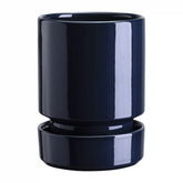 Hoff Glazed Sapphire Blue 12cm Pot with Saucer