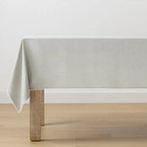 French Perle Solid Dove Grey 60x120 Tablecloth