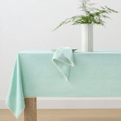 French Perle Solid Ice Blue 60x120 Tablecloth