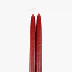 Dripless Rust 12 Taper Candles, Set of 2
