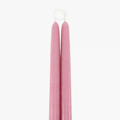 Dripless Vintage Rose 12 Taper Candles, Set of 2