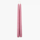 Dripless Vintage Rose 12 Taper Candles, Set of 2