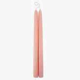 Dripless Blush 12 Taper Candles, Set of 2