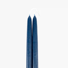 Dripless Indigo 12 Taper Candles, Set of 2