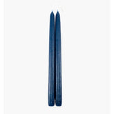 Dripless Indigo 12 Taper Candles, Set of 2