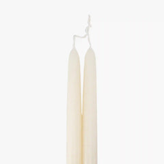 Dripless White 12 Taper Candles, Set of 2
