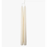 Dripless White 12 Taper Candles, Set of 2