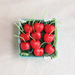 Cherry Beeswax Birthday Candles