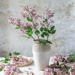 Artificial Blush Japanese Cherry Stem