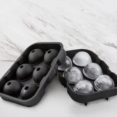 Black Round Silicone Ice Mold