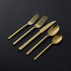 Allay Champagne 20-Piece Flatware Set