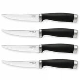 Epicure Black Steak Knives, Set of 4