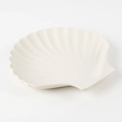 Bamboo Natural Shell Plates, Set of 6