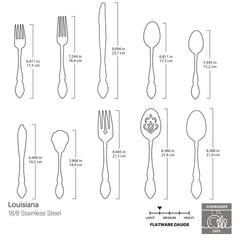 Louisiana 45-Piece Flatware Set