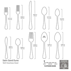 Satin Sand Dune 45-Piece Flatware Set