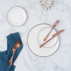 Mirabella Copper Titanium Satin 20-Piece Flatware Set
