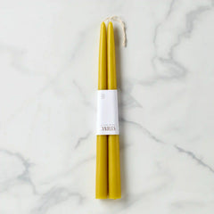 Dipped Citrine 12 Taper Candle, Set of 2