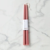 Dipped Rose 12 Taper Candle, Set of 2