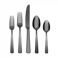 Aptitude Midnight Glossy 20-Piece Flatware Set