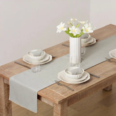 French Perle Dove Grey 70x14 Table Runner