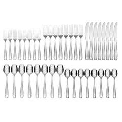Waylen 40-Piece Flatware Set with Rustic Caddy