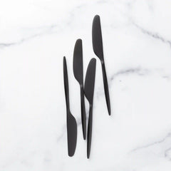 Gaze Black Satin Spreaders, Set of 4