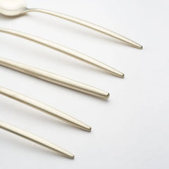 Gaze Champagne Satin 20-Piece Flatware Set