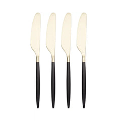 Gaze Black Champagne Satin Spreaders, Set of 4