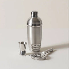 Tuscany Classics Stainless Steel Cocktail Shaker & Strainer Set