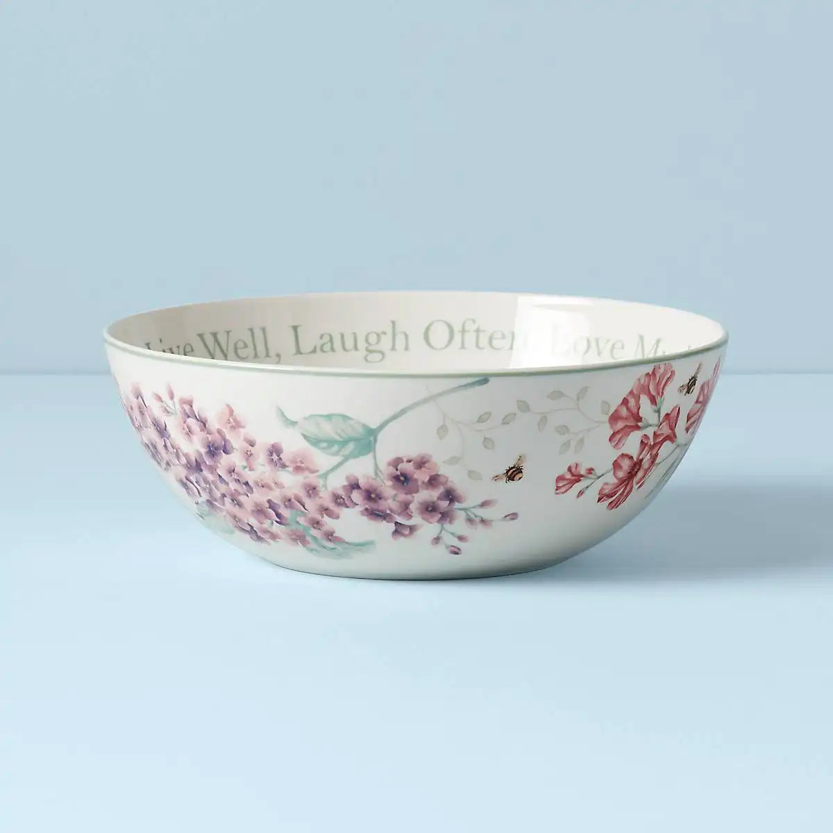Butterfly Meadow Large Sentiment Serving Bowl