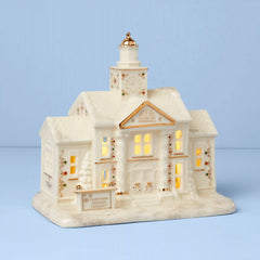 Mistletoe Park Town Hall Lit Figurine