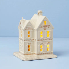 Mistletoe Park Victorian House Lit Figurine
